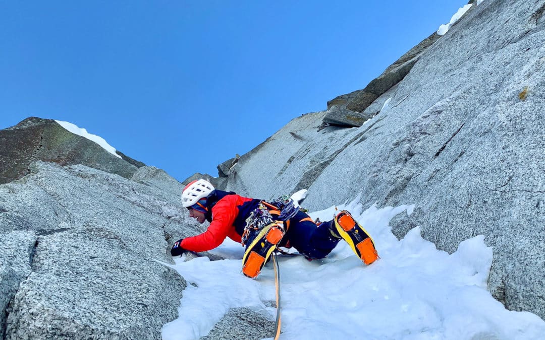 La Croisade, a new mixed climb on Aiguille des Pelerins by Symon Welfringer and Tom Livingstone