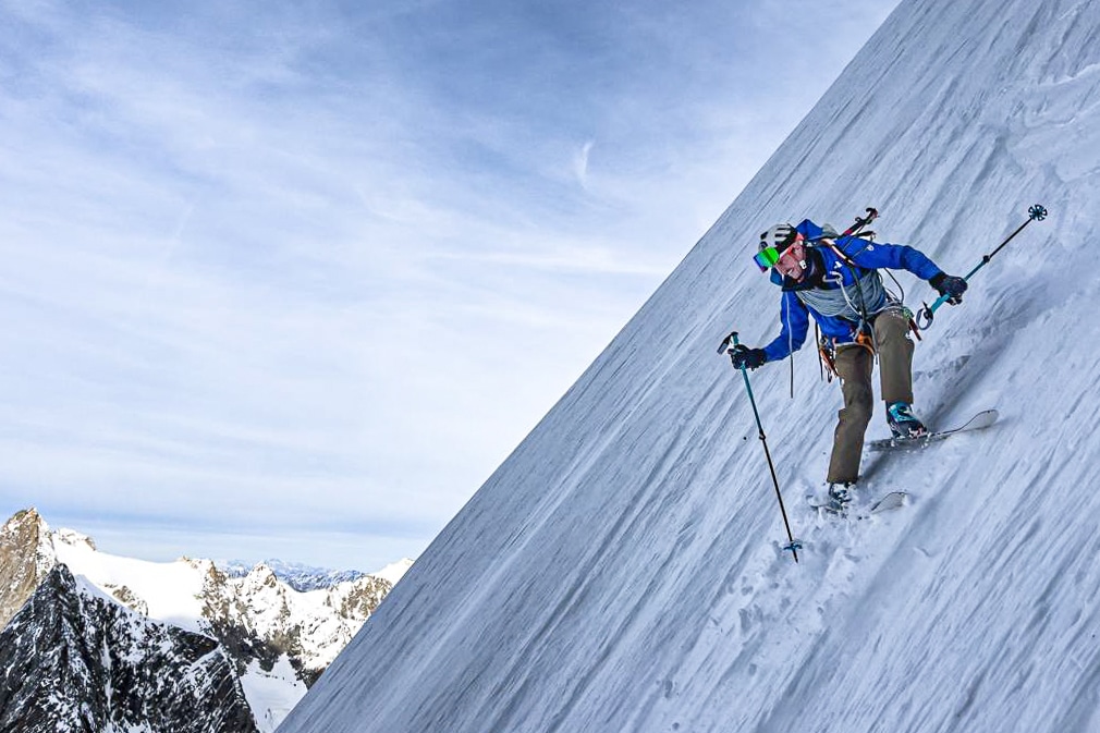 Epic Steep skiing on the Grandes Jorasses’ North Face
