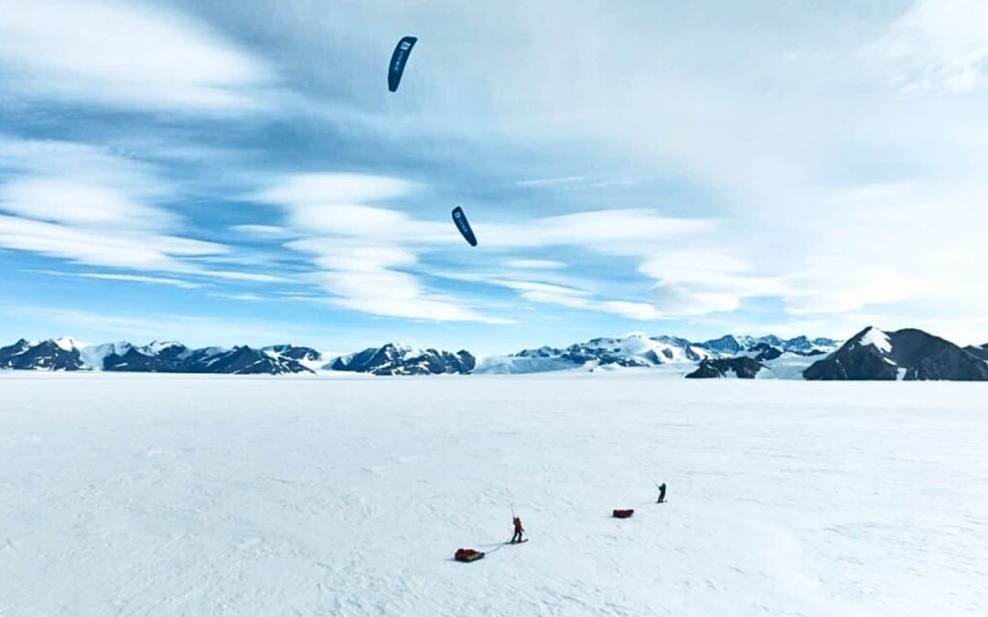 Heïdi Sevestre and Matthieu Tordeur crossed Antarctica on kite skis, a scientific and human adventure