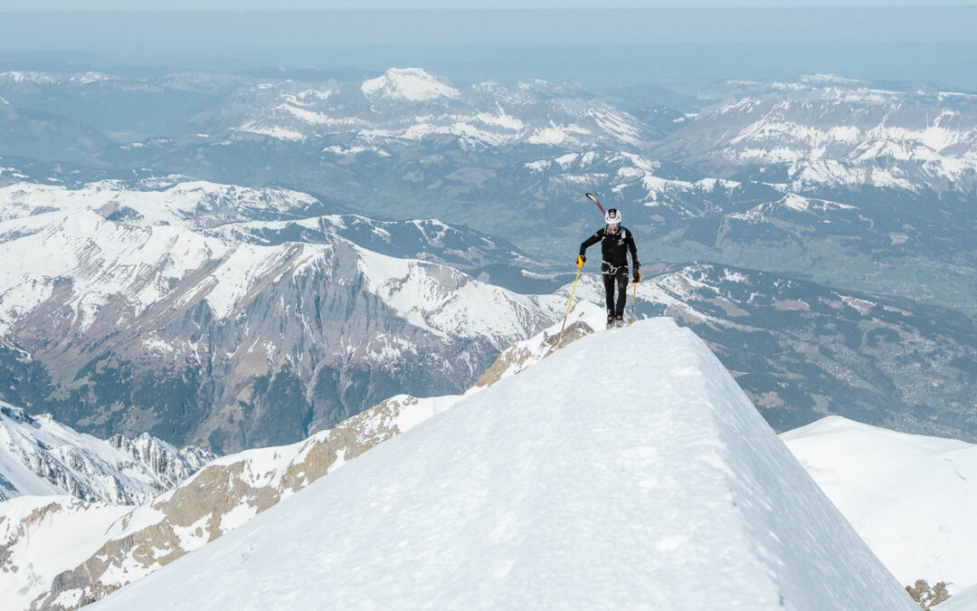 Mont Blanc Record Falls by Two Minutes to French Ski Mountaineers Matheo Jacquemoud and Samuel Equy